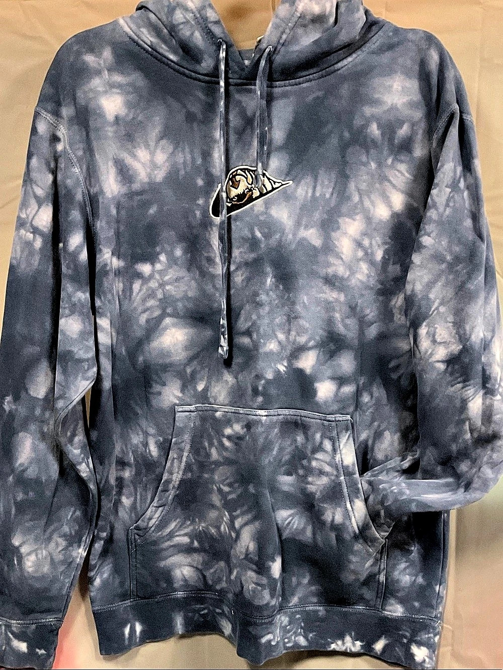 The Last Airbender Independent Trading Co. Tie-Dye Pullover Hoodie in Blue & Gra